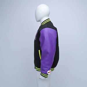 Premium Quality Varsity <b>Jacket</b> Customized Color Genuine Leather Stand Embroidered Logo Front Casual Winter Wear <b>Mens</b> - Product Image 4