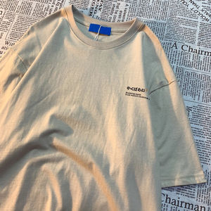 Camiseta de manga corta con estampado de gato de dibujos animados para mujer, Top holgado y versátil de verano, ropa informal y a la moda para la calle - Product Image 6