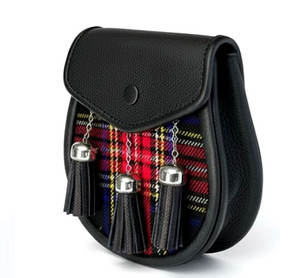 Kilt Escocés Tradicional Unisex Golden Crown, Sporran Ecológico para Actividades al Aire Libre - Product Image 2