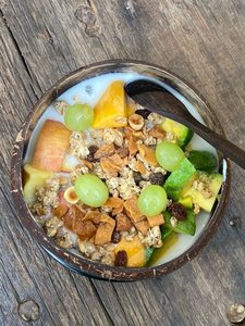 Bol en coquille naturelle artisanale, usage : décorations de table ; origine : artisan vietnamien - Product Image 2