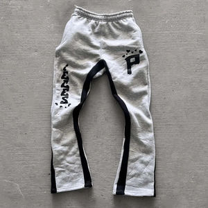 กางเกงวอร์มทรงขาบานพิมพ์ลายพัฟฟ์ ดีไซน์สั่งทำพิเศษ น้ำหนักเบา สไตล์ลำลอง สำหรับผู้ชาย สีเข้ม - Product Image 3