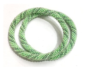 Bulk Exporter Selling Premium Quality Handmade Women's Trendy Crochet Needle Glass Seed <b>Beads</b> Beaded <b>Bracelets</b> - Product Image 1