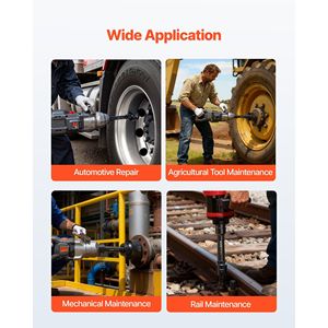 Set di 21 Attrezzi per Riparazione Auto, Chiave a Bussola a Impatto da 1 Pollice con Prolunga da 8 a 18, Bussole a Impatto Poco Profonde a 6 Punti SAE per 1-5/8 e 3-1/8 Pollici - Product Image 5