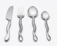 High Quality Polish Modern Luxury Flatware Cutlery Fancy Set Stainless Steel Shining Polish Designer Stem Table Ware Cutlery Set