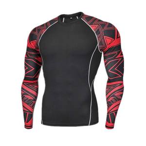 OEM ODM Rashguard pour hommes en Spandex imprimé par sublimation, Rashguard BJJ, Rashguard de compression pour la gym, le surf et la plongée, T-shirt de compression MMA - Product Image 6