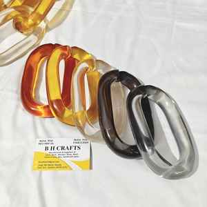 Nuevas Cadenas de Resina Ligeras de Colores, Cadenas de Resina al por Mayor, Cadenas de Resina a Granel para Decoración, Accesorios de Resina para Cadenas - Product Image 6