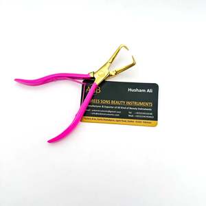 Pink Gold Custom Logo <b>Hair</b> Extension Pliers Microbeads Removal Pliers 5.5 Inches Custom Logo Stainless Steel - Product Image 3