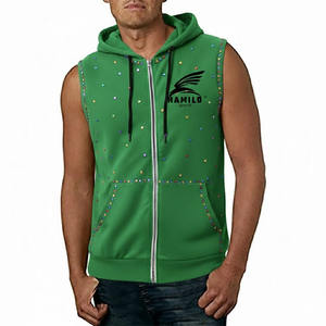 Sudadera sin Mangas Ligera de Algodón 100% para Hombre, Estilo Deportivo, la Más Vendida, para Fitness Muscular, Básica, Mezcla de Algodón - Product Image 3