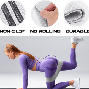 Bandes de résistance pour les jambes et les fesses, bandes d'exercice en latex élastique, bandes d'entraînement pour les squats, les fessiers, les hanches, les cuisses, la gym, le yoga - Product Image 2