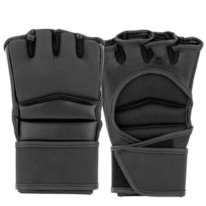 Nouveaux gants d'entraînement MMA professionnels, design original, cuir de vachette véritable, poignées légères et respirantes, fermeture auto-agrippante. - Product Image 1