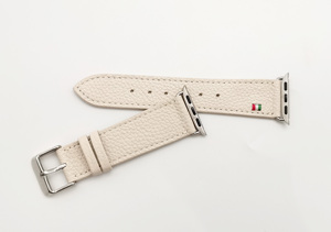 Portefeuilles en cuir italien souple grainé de qualité supérieure, faits à la main, de la marque Castello, doublure en polyester beige, personnalisable, compatible avec Apple Watch - Product Image 2