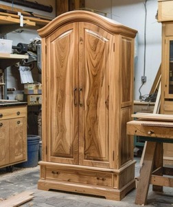 Armoire à double porte avec rangement coulissant, prix de gros d'usine - Product Image 1