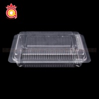 Scatola in Plastica HIPS Trasparente Monouso Quang Quan con Coperchio a Cerniera, Spessore Personalizzabile, Stampa Logo Disponibile