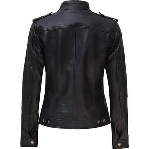 Chaqueta de Motocicleta de Invierno para Hombre, Estilo Moderno, de PU Ecológico, con Cuello Alto y Cierre de Cremallera, Diseño Personalizado - Product Image 2