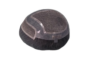 Peluca de Cabello Humano Virgen Remy Indio, Tupé con Ondas Naturales, Trama Única para Prótesis Capilares de Encaje - Product Image 6