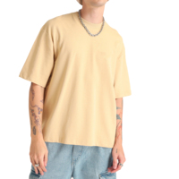 Camisetas de Hombre al por Mayor, Tendencia Actual, Corte Regular, 100% Algodón, Felpa, Estampado, Lavado Vintage, Color Sólido, Transpirables, de Secado Rápido