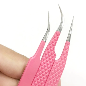 Pinzas para Extensión de Pestañas de Fibra, Volumen 45, 90 Grados, Pinzas Metálicas de Alta Calidad para Venta al Por Mayor - Product Image 5