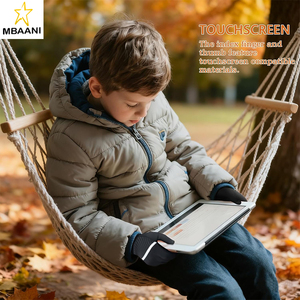 Gants d'hiver chauds pour enfants - Gants antidérapants pour temps froid avec fonction tactile pour la randonnée en plein air, la course à pied, le vélo, le cyclisme - Product Image 3