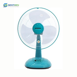 Senko Table Fan B1616 <b>Electric</b> <b>Desk</b> Fan 3 Blade Plastic Household Cooling Adjustable Speed Low Noise Energy Saving Oscillating - Product Image 2