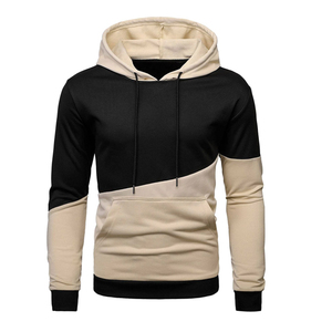 Sudadera con Capucha de Forro Polar Grueso para Hombre, Corte Regular, con Bolsillo, Color Sólido, Ropa Deportiva Informal de Otoño - Product Image 1