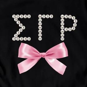 เสื้อยืด Sigma Gamma Rho Pearl Bow แขนสั้น คอกลม สำหรับผู้หญิง ลายกราฟิกสวยหรู แฟชั่นลำลอง สไตล์ Sorority เสื้อผ้าสั่งทำพิเศษ - Product Image 6