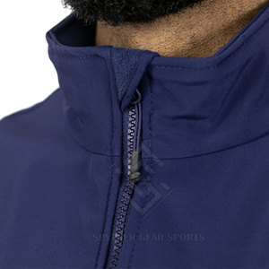 Service OEM, logo personnalisé, veste softshell pour homme, col montant décontracté, fermeture éclair, veste d'hiver respirante et écologique, meilleur prix - Product Image 4