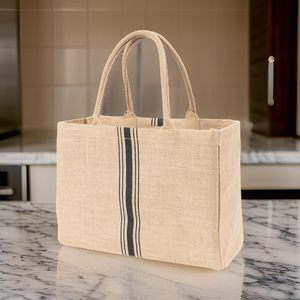 2026 New Model Striped Jute Shopping <b>Bag</b> <b>Medium</b> <b>Size</b> Top Handle Daily Use Made In Bangladesh - Product Image 4