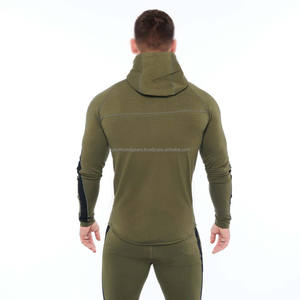 Ropa deportiva informal para hombre, chándales deportivos para gimnasio, conjunto de 2 piezas de sudaderas con capucha de algodón y pantalones de chándal, chándal ajustado para correr de otoño - Product Image 2