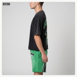 Ensemble T-shirt et short unisexe personnalisé pour homme, 100 % coton, décontracté, respirant, imprimé, deux pièces, vêtements de sport d'été, vente en gros OEM - Product Image 3