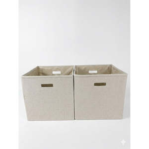 MA54 Large Capacity Foldable Fabric Storage Cube <b>Bin</b> with Handles Polyester Closet Organizer Box for Toys Clothes Home Office - Product Image 3