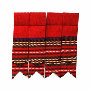 Ramsey Blue Vintage Tartan Detachable Elastic <b>Kilt</b> Flashes for Scottish Highland Sock and <b>Kilt</b> <b>Hose</b> Customization Available - Product Image 4