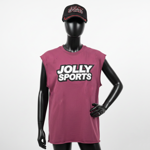 Camiseta sin mangas de algodón jersey para mujer, suave, transpirable, color granate, para gimnasio, con logo personalizado serigrafiado, camisetas de algodón sin mangas para mujer - Product Image 6