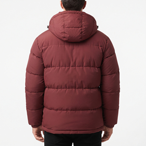 Men's <b>Waterproof</b> Winter <b>Padded</b> Jacket Hooded Wind Resistant Warm Outdoor Casual Insulated <b>Coat</b> Wholesale Apparel Insulated - Product Image 6