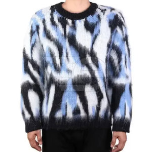 Pulls en tricot pour hommes, pull chaud à manches longues, décontracté, col rond, confortable, léger, vêtements à la mode pour hommes - Product Image 3