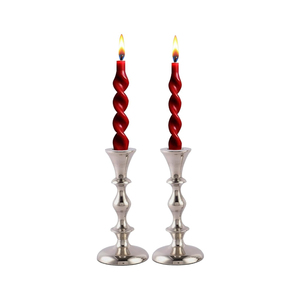 Juego de Portavelas Cónicos Plateados al por Mayor, Exclusivos Candelabros Metálicos Minimalistas para Centro de Mesa de Boda, Decoración de Hogar de Lujo - Product Image 3