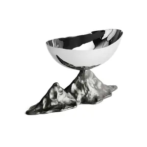 Bol décoratif de style américain en aluminium doré de qualité supérieure, écologique, pour la décoration de la maison, de la ferme et des mariages, plaqué par Zahid Exports - Product Image 3