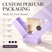 Boîte cadeau de présentation en papier rigide de luxe personnalisée en gros pour l'emballage de parfums