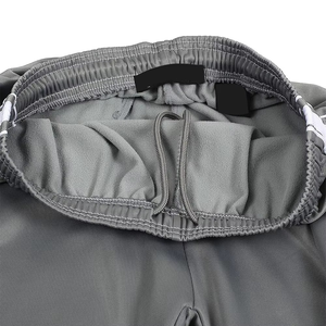 ชุดวอร์มลำลองสำหรับผู้ชายไซส์ใหญ่ ผ้าฝ้าย 100% ระบายอากาศได้ดี เป็นมิตรกับสิ่งแวดล้อม คอตั้ง เอวยางยืด ชุดเซ็ต 2 ชิ้น - Product Image 3