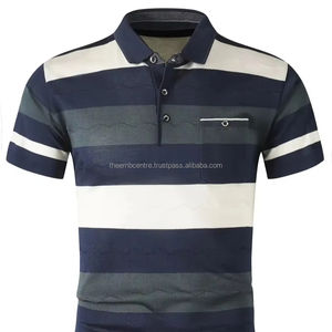 Camiseta de algodón con logotipo personalizado de calidad superior para hombres para Polos Camiseta de peso pesado de patrón sólido de Pakistán - Product Image 1