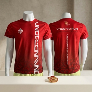 เสื้อวิ่งกีฬาระดับพรีเมียมสำหรับกิจกรรมทีม เสื้อยืดวิ่งแห้งเร็วสำหรับการแข่งขันชุมชน - Product Image 5
