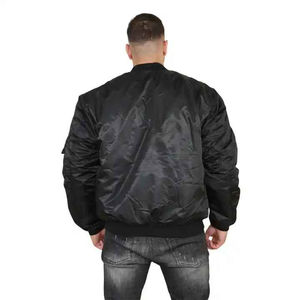 Blouson Bomber en Satin Personnalisé Grande Taille pour Homme, Modèle 2026, Vente en Gros, Service OEM - Product Image 4