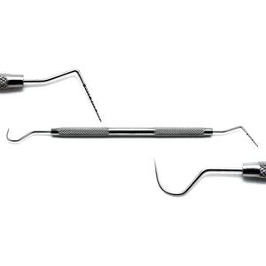 Sondas Dentales, Explorador Dental, Cureta Endo, Instrumentos Periodontales de Doble Extremo, Manuales, de Acero Inoxidable - Product Image 1