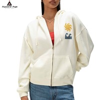 Nouveau design – Sweat à capuche zippé en molleton de coton 350G de haute qualité pour femme, imprimé DTG, logo personnalisé, sweats à capuche vierges épais pour l'automne