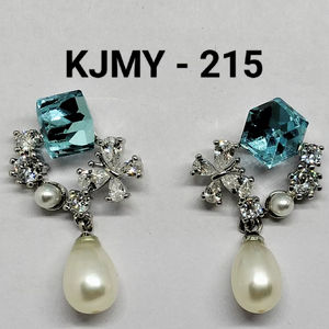 Boucles d'oreilles pendantes en perles d'eau douce, bijoux pour femmes, fournisseur en gros - Product Image 5