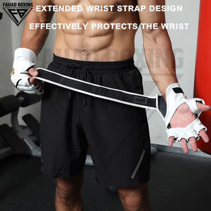 Guantes de Boxeo y MMA de Primera Calidad Hechos a Mano con Contraste de Color Dorado y Blanco, de Gran Venta, al Mejor Precio de Fábrica - Product Image 5