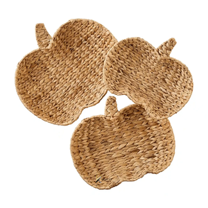 Decoración de Halloween de Calidad de Exportación, Hecha a Mano con Ratán Natural y Jacinto de Agua, Diseño de Calabaza, Duradera, para Uso en Interiores y Exteriores, en Caja de Regalo - Product Image 1