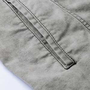 Veste en jean matelassée personnalisée pour homme, broderie florale intégrale, idéale pour l'hiver, en gros - Product Image 6