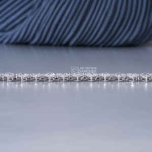 Pulsera de Cadena de Plata S925 de Lujo con Moissanita Corte Esmeralda para Mujer, Calidad VS EF, Trece Quilates, Joyería para Aniversario de Bodas - Product Image 3