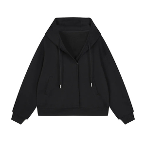 Customized <b>Hoodie</b> 100% Cotton Fleece Casual Streetwear Pullover Hooded Sweatshirt Embroidery Logo Supplier OEM - Product Image 1