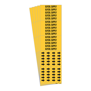 Brady Glycol Supply Polyester Pipe <b>Marker</b> for Cooling and HVAC Lines - Product Image 3